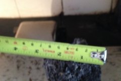 With chunks nearly 3" thick